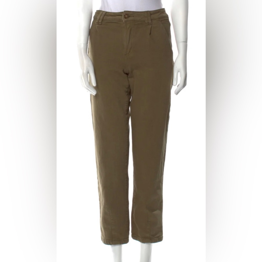 Sezane Olive crop denim pants size 38